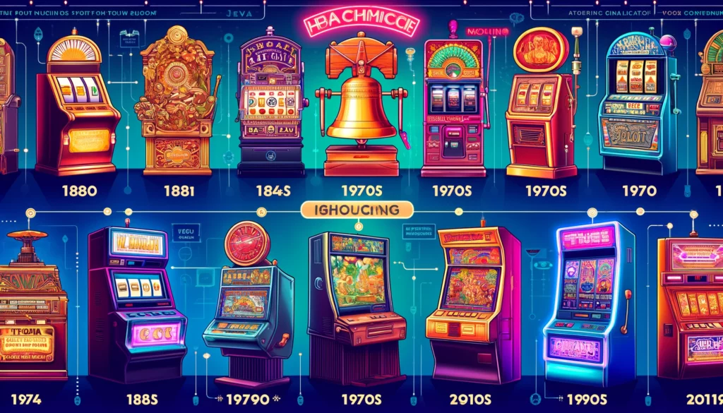 історія розвитку ігрових автоматів інфографіка